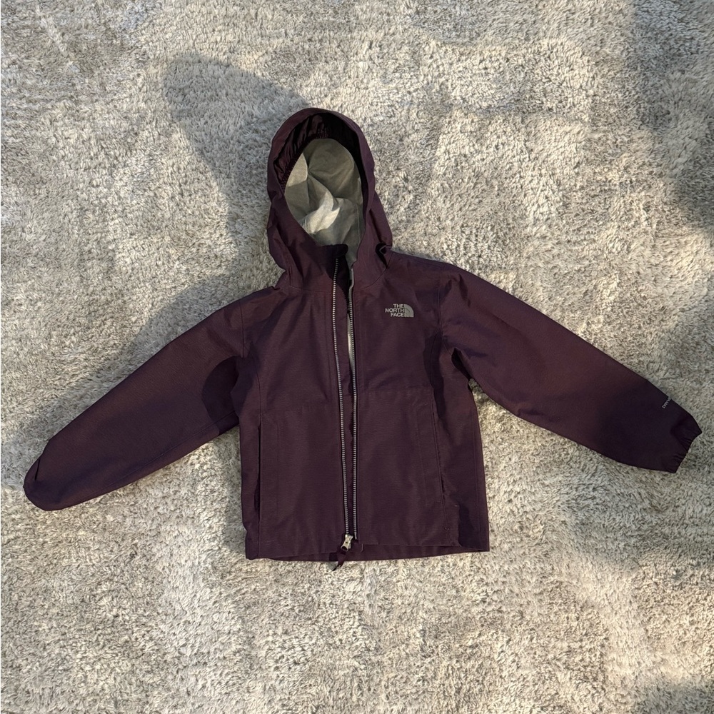 Kids The North Face purple rain/wind jacket